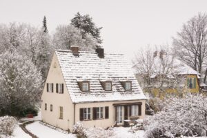 snow-covered roof