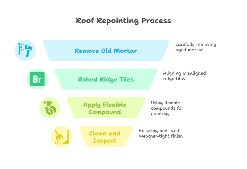 Professional roof repointing in Brisbane